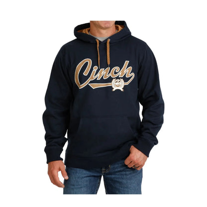 Cinch Men's Navy Fleece Logo Pullover Hoodie
