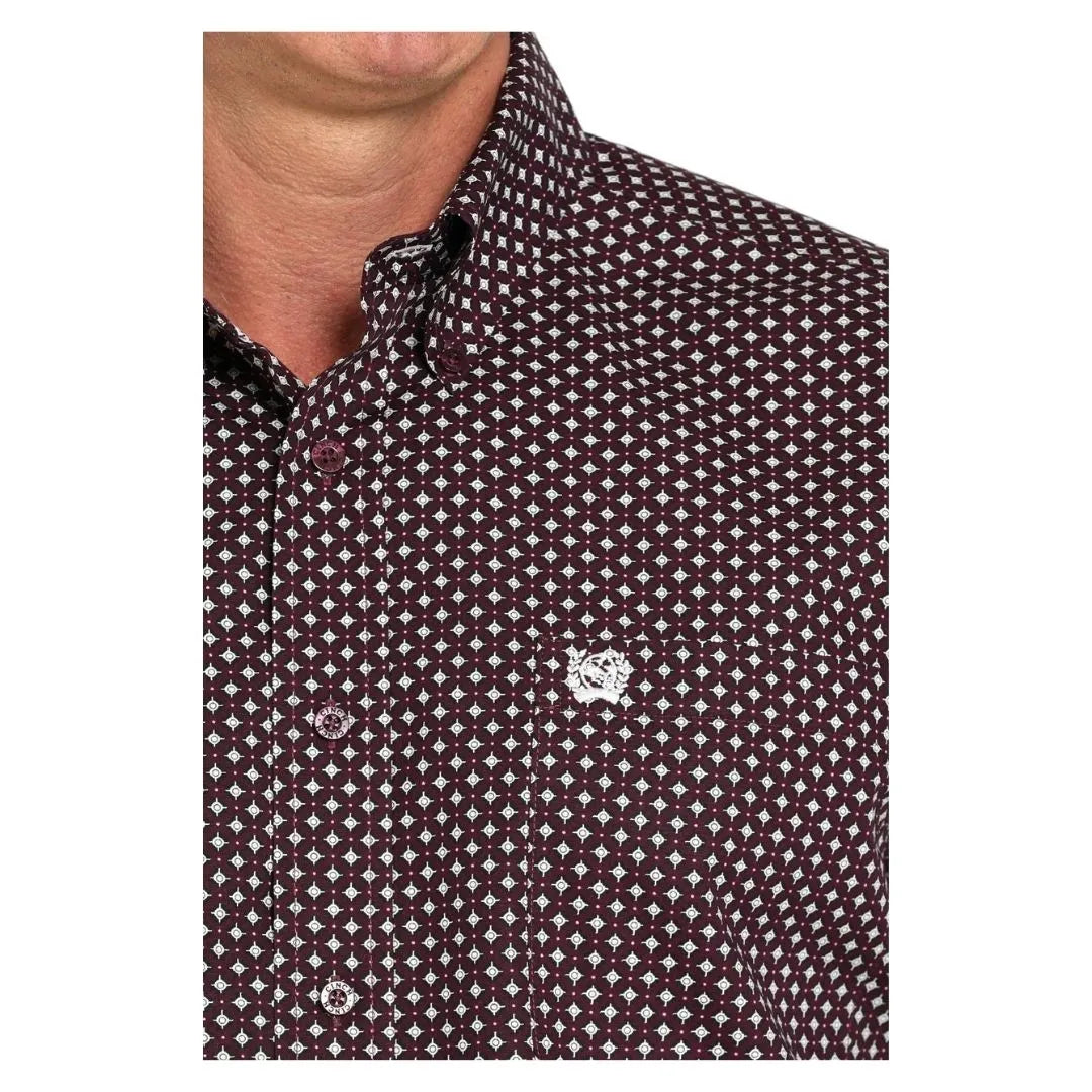Cinch Men's Purple Classic Fit Button Long Sleeve Western Shirt