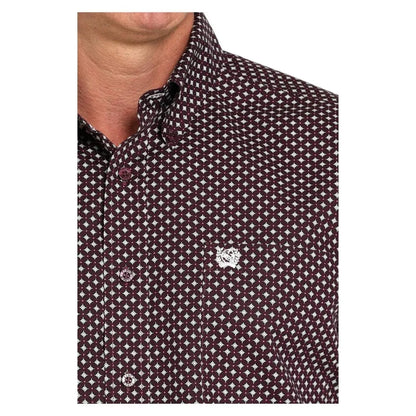 Cinch Men's Purple Classic Fit Button Long Sleeve Western Shirt