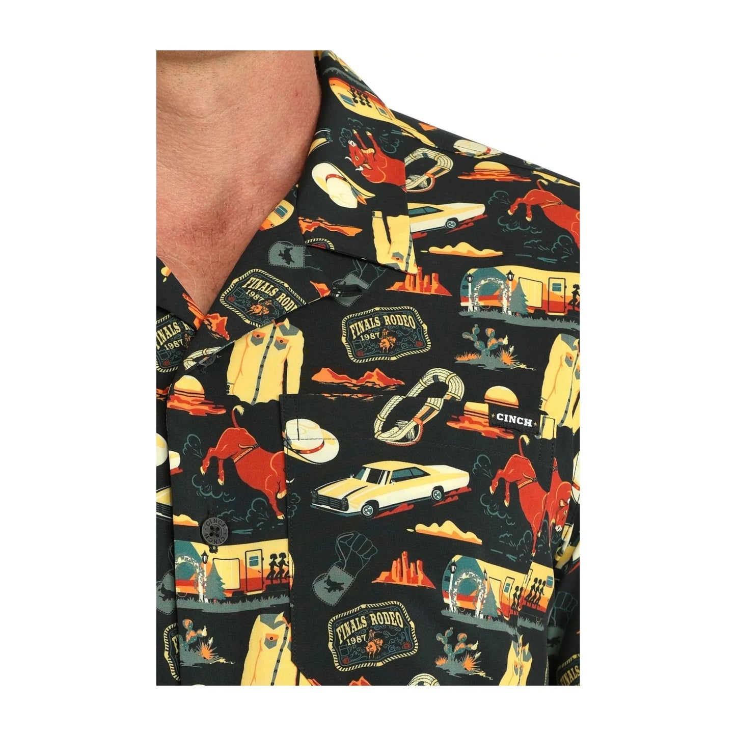 Cinch  Men's Short sleeves Camp Shirt