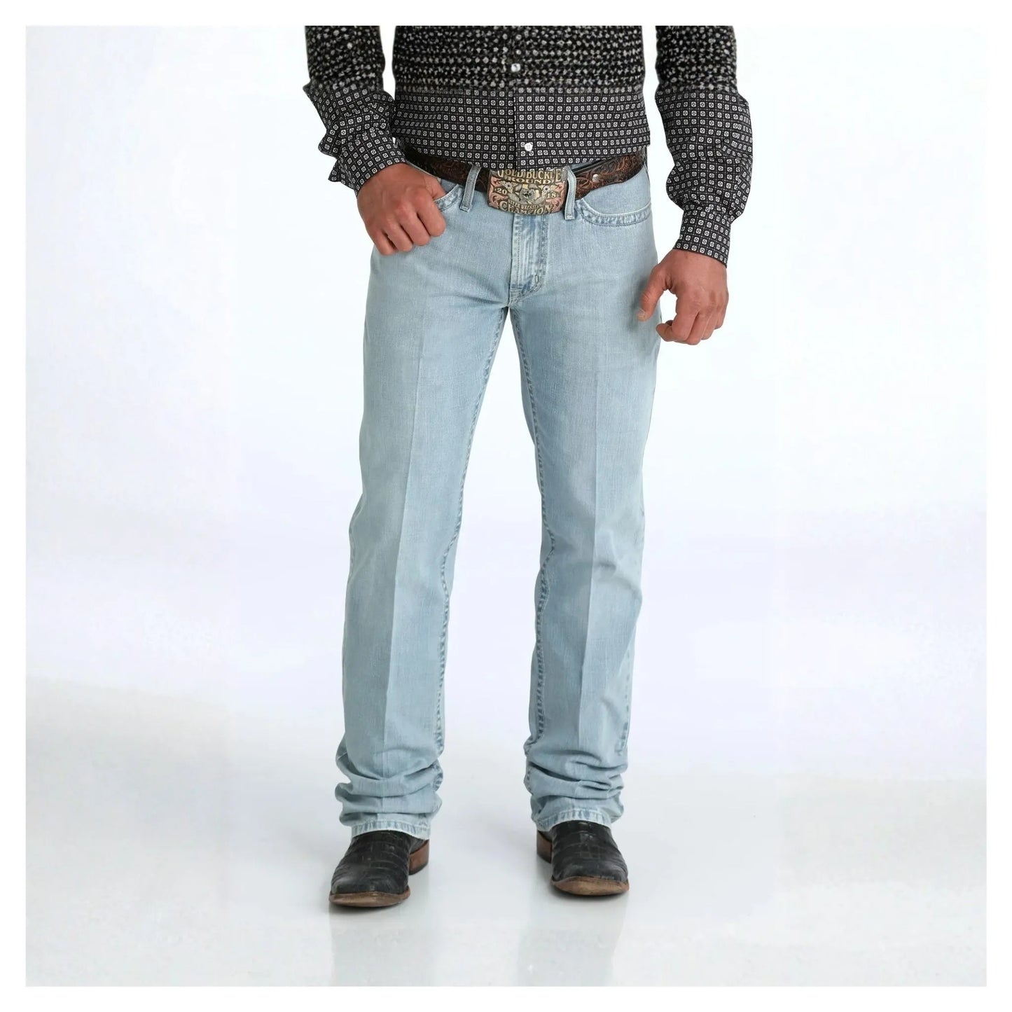 Cinch Men's White Label Jeans- Light Stonewash