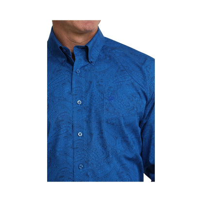 Cinch Mens Long Sleeve Paisley Print Shirt - Cinch