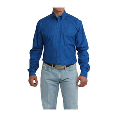 Cinch Mens Long Sleeve Paisley Print Shirt - Cinch