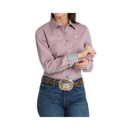Cinch Women's Long Sleeve Stretch Lily Pink