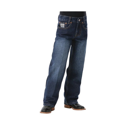 Cinch Boy's White Label Dark Stonewash Bootcut Jean