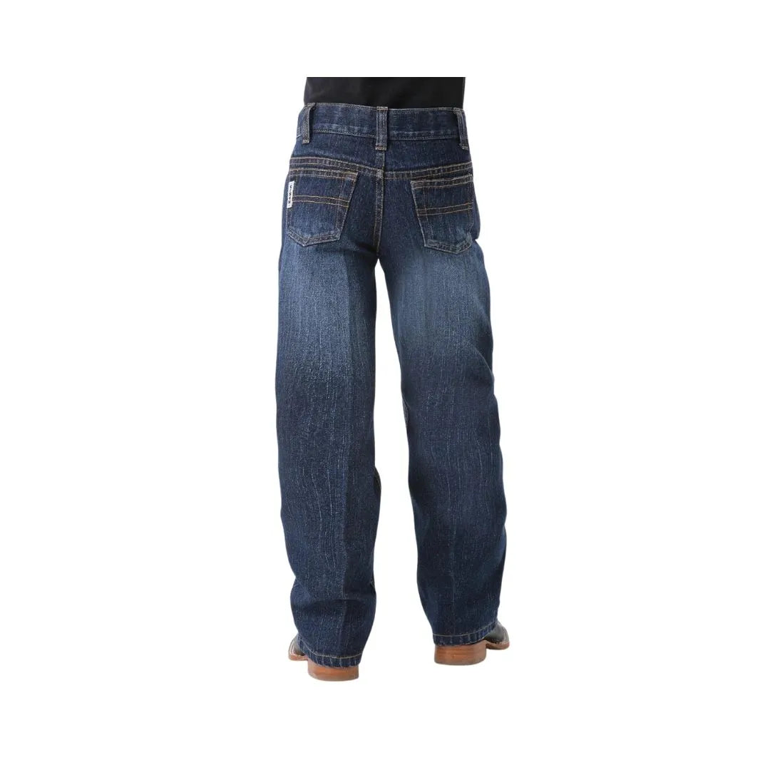 Cinch Boy's White Label Dark Stonewash Bootcut Jean