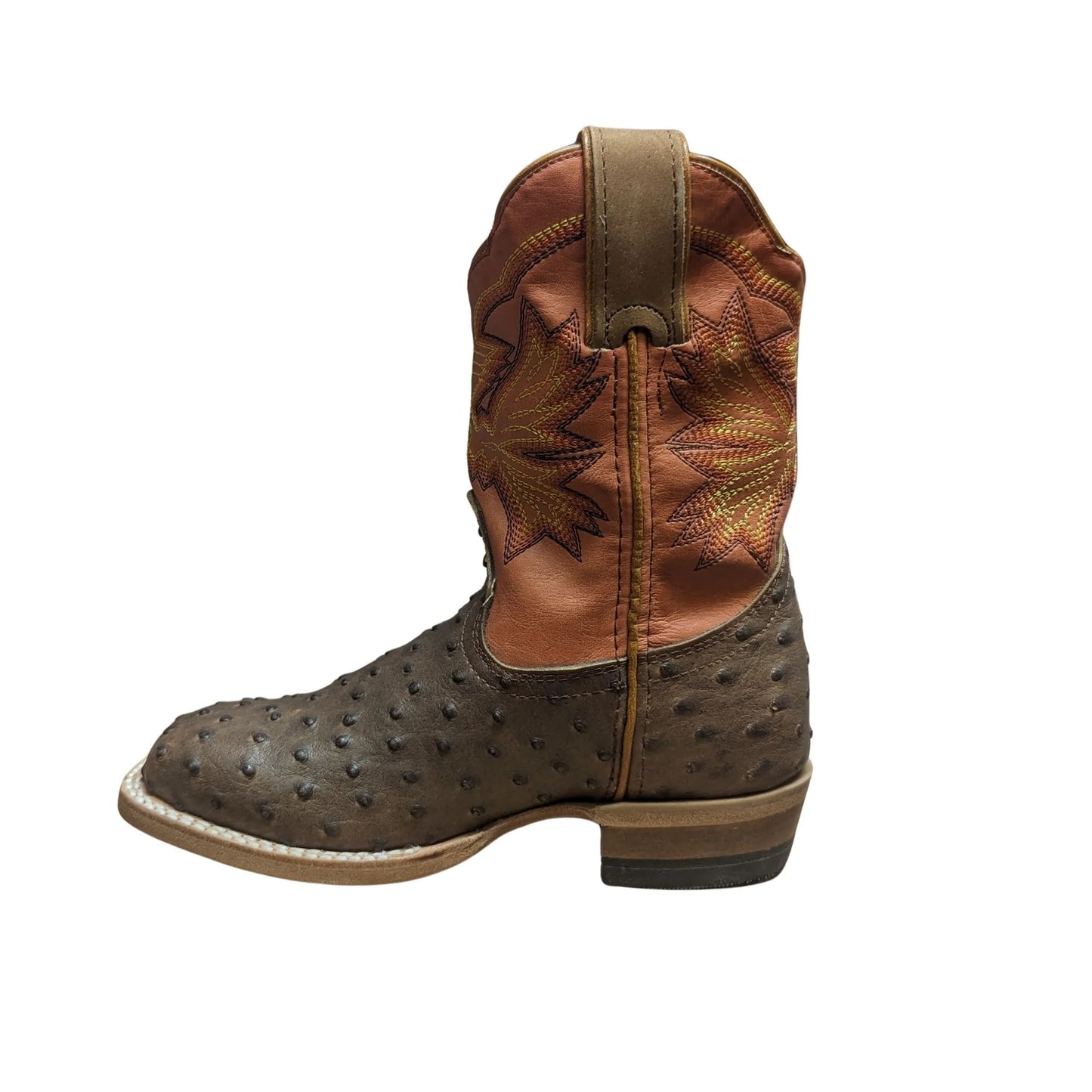 Cinch Kid’s Cowboy Boots Welt Stitched Ostrich Print KCK104