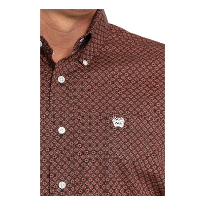 Cinch Men's Geometric Print Button-Down Western Shirt