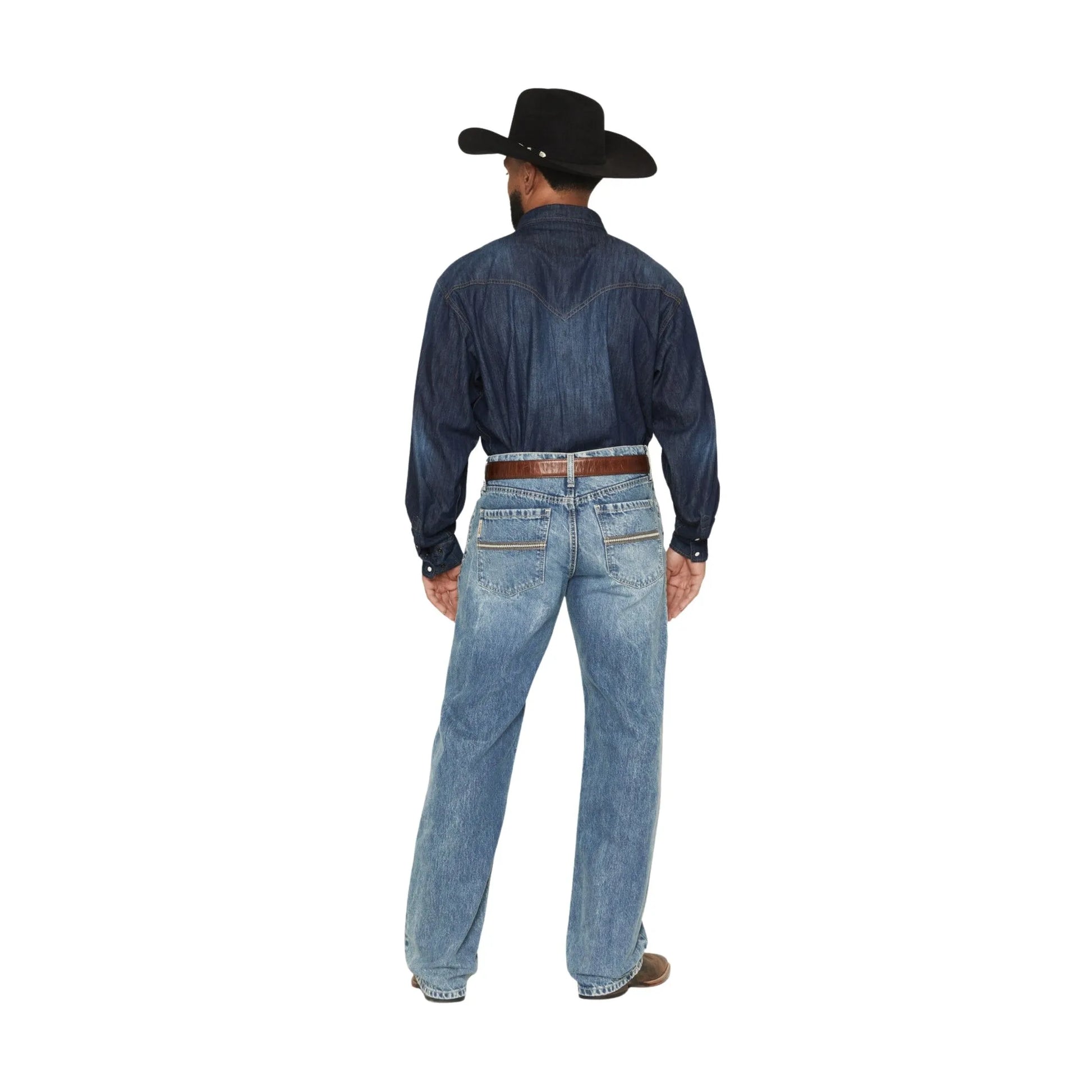 Cinch Men's Grant Light Acid Wash Relaxed Bootcut Jean weis-western-wear