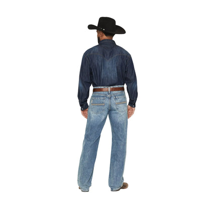 Cinch Men's Grant Light Acid Wash Relaxed Bootcut Jean weis-western-wear