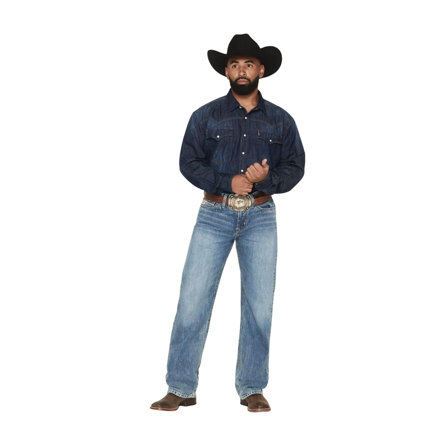 Cinch Men's Grant Light Acid Wash Relaxed Bootcut Jean weis-western-wear