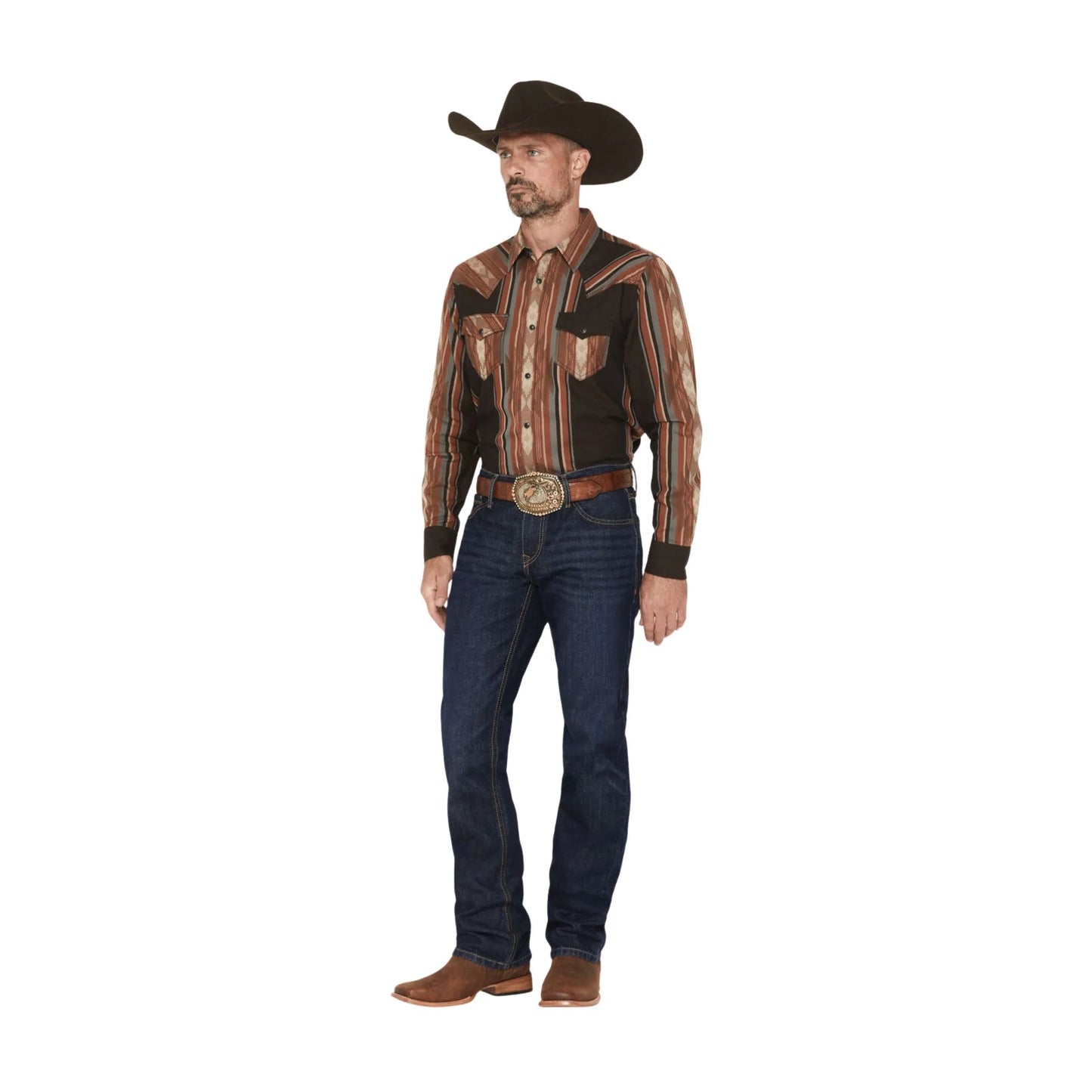 Cinch Men's Ian Dark Wash Slim Bootcut Rigid Denim Jeans