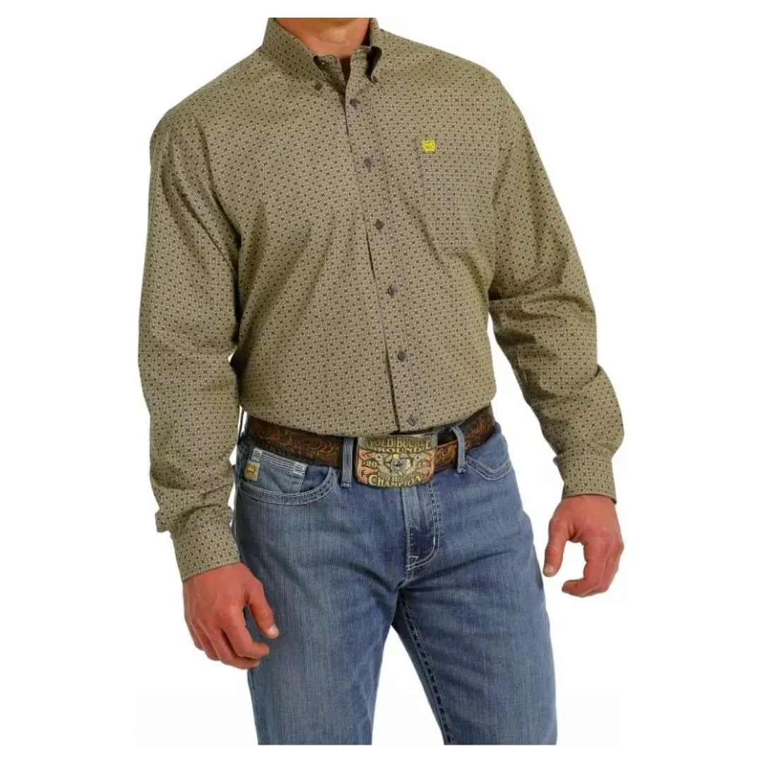 Cinch Men’s Print Long Sleeve Button Up