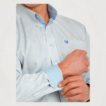Cinch Men’s Shirt Casual Long Sleeve Tencel Button Up