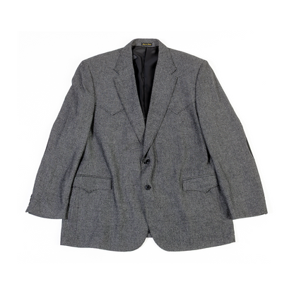 Circle S Men's Sport Jacket Plano Black/Grey Print