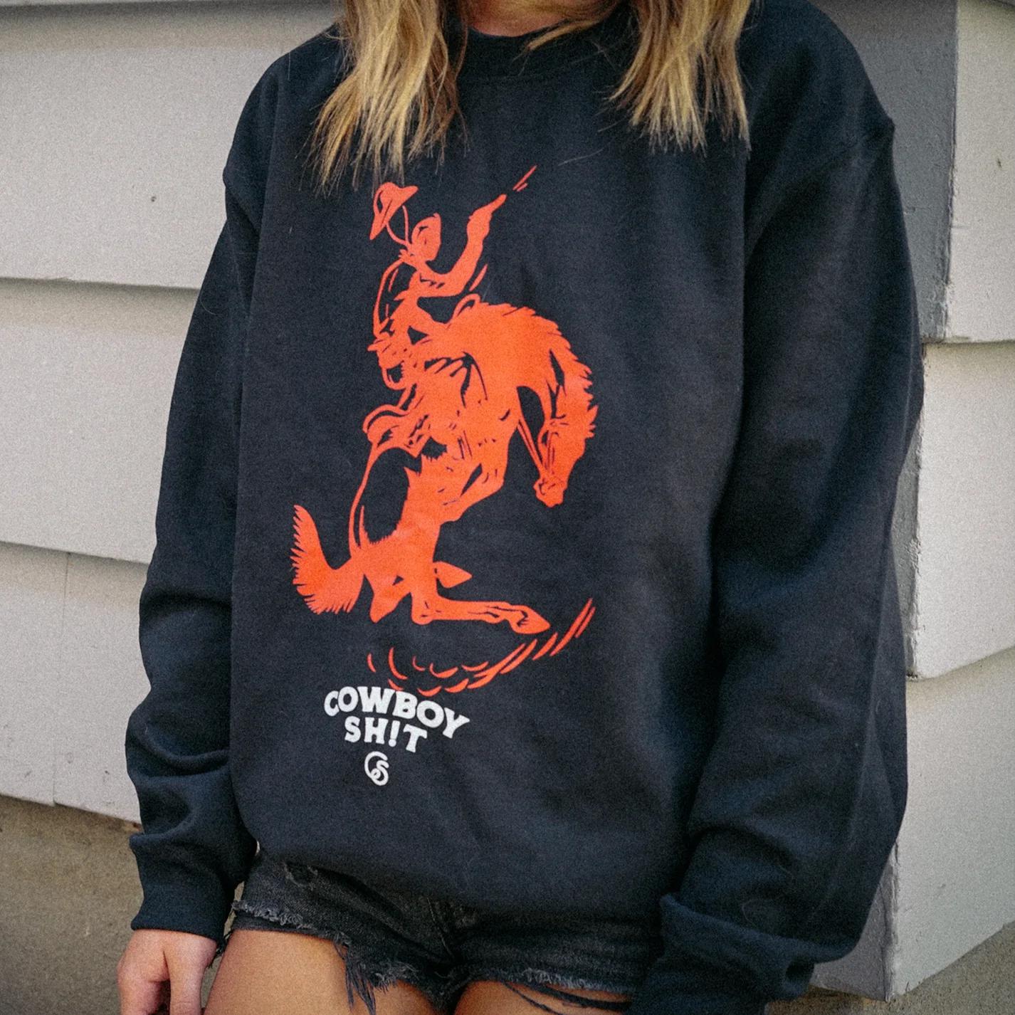 Cowboy Sh!t Unisex Bang Bang Crew Neck 217CS