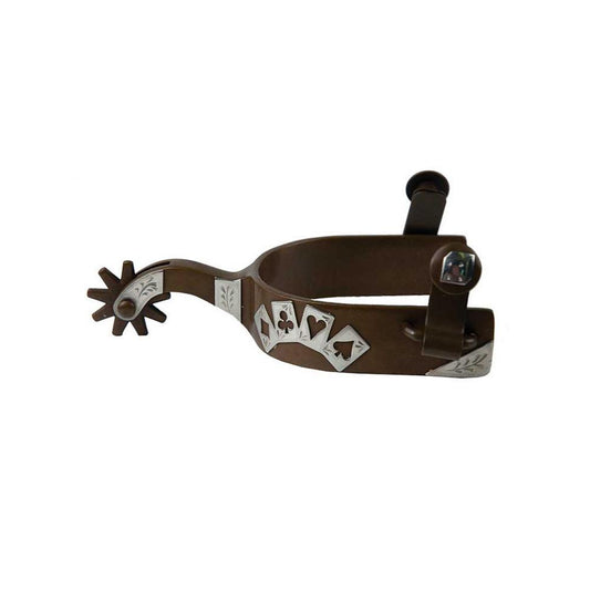 Cowboy Tack Men's Poker Card Spurs