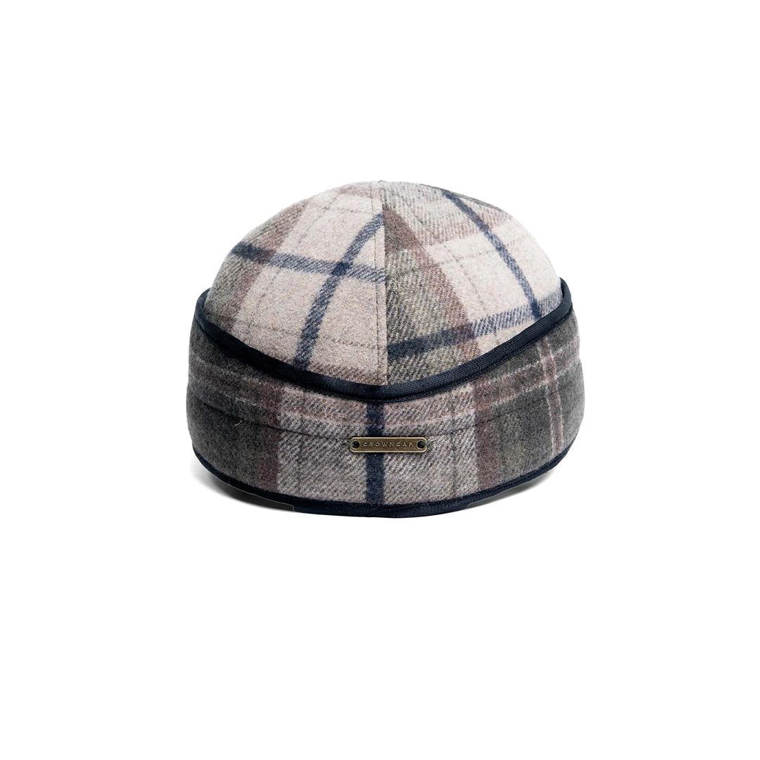 Crown Cap Woodland Plaid Railroad Winter Cap weis-western-wear
