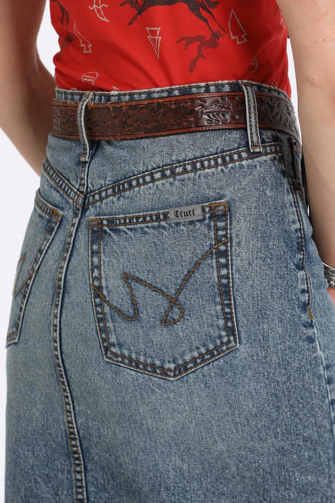 Cruel Denim Women's Ashlynn Midi Skirt