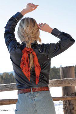 Cruel Denim Women's Satin Scrunchie/Wild Rag Combo CXX7495001