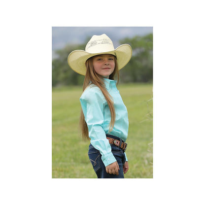 Cruel Girl Girl's Solid Colour Button Up Long Sleeve Shirt