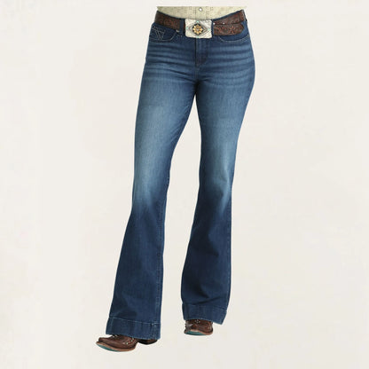 Cruel Denim Women's Mila Dark Stone Moderate Rise Trouser