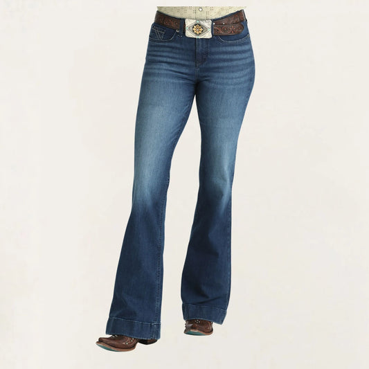 Cruel Denim Women's Mila Dark Stone Moderate Rise Trouser