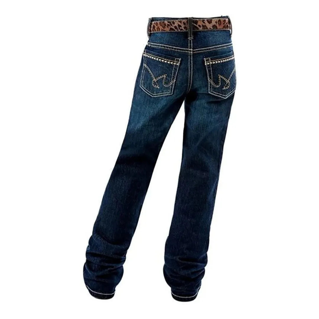 Cruel Girls Lucy Dark Denim Mid Rise Boot Cut Jean