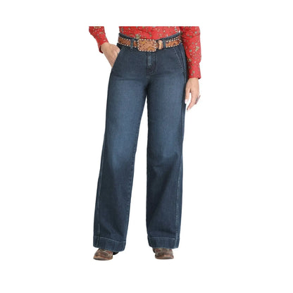 Cruel Women's Wide Leg Dark Wash Jeans