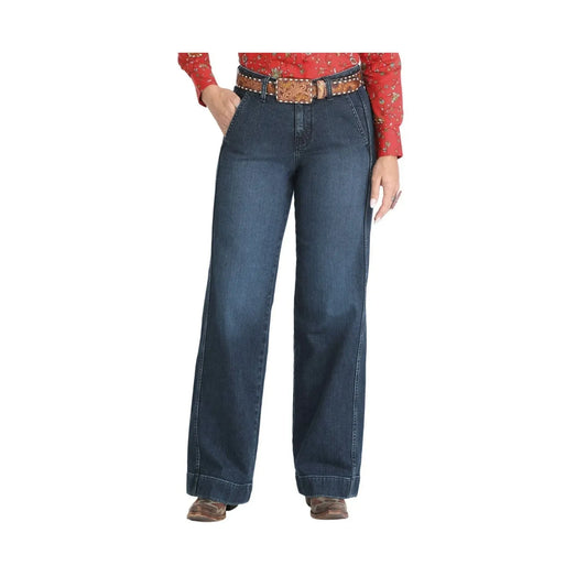 Cruel Women's Wide Leg Dark Wash Jeans