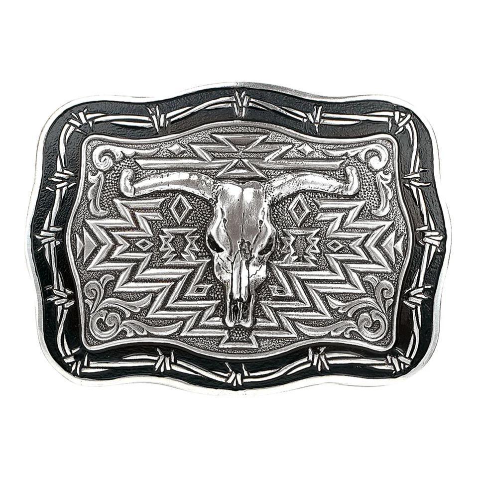 Crumrine Vintage Steer Skull Belt Buckle