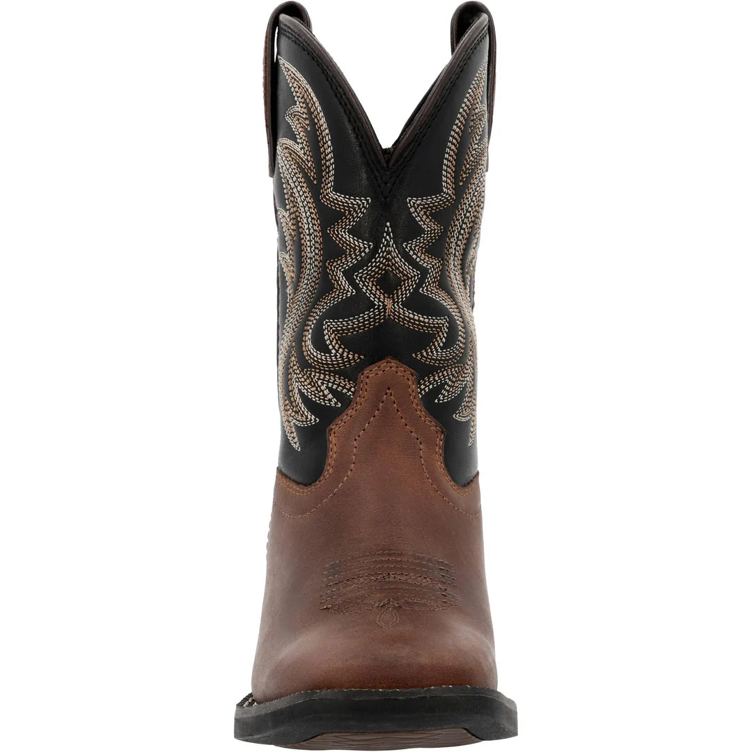 Durango Boy's Shyloh Brawny Brown/Black Onyx Cowboy Boots weis-western-wear