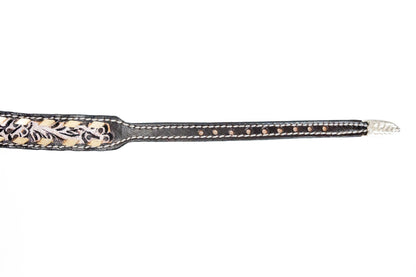 Challenger Floral Tooled Leather Hat Band
