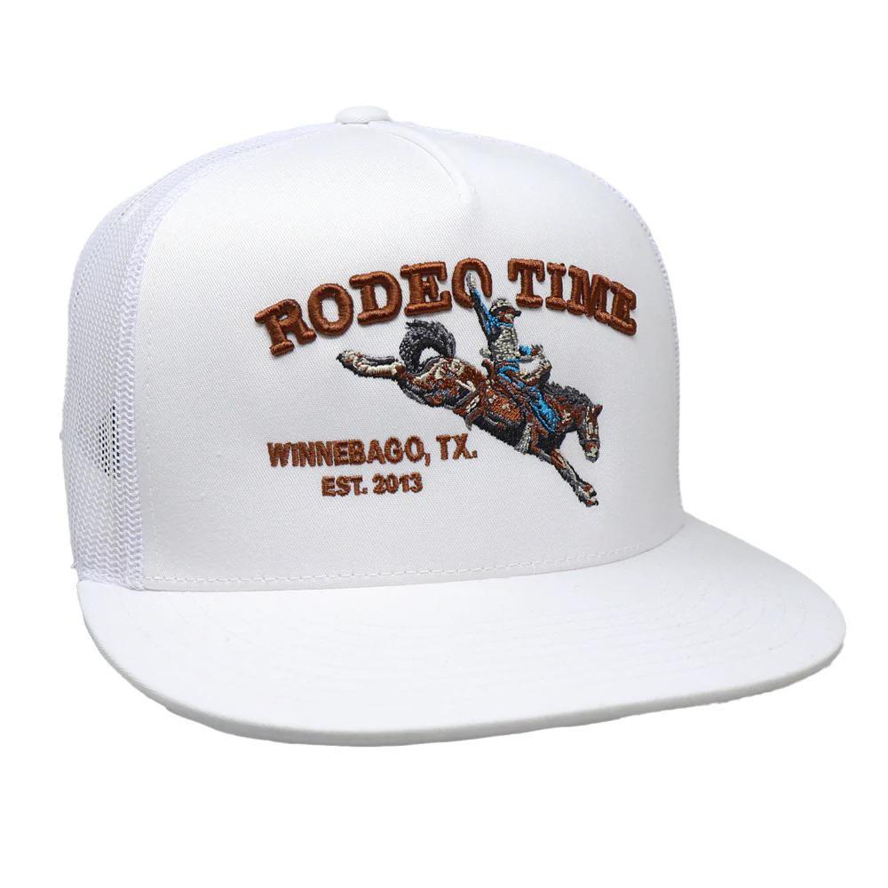 Dale Brisby White Rodeo Time Bronc Cap weis-western-wear