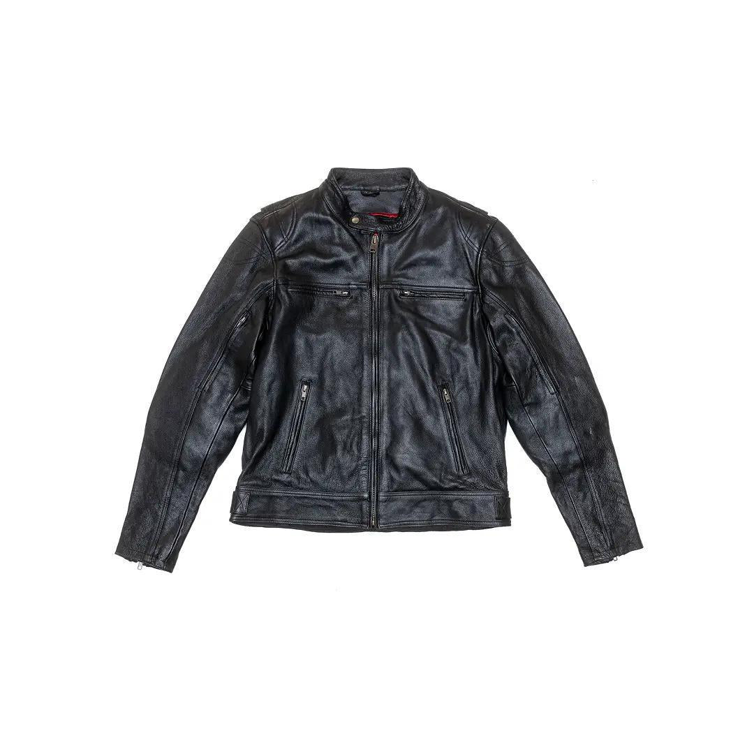David Moore Men's "Ironback Cruiser" Leather Jacket - Clearance