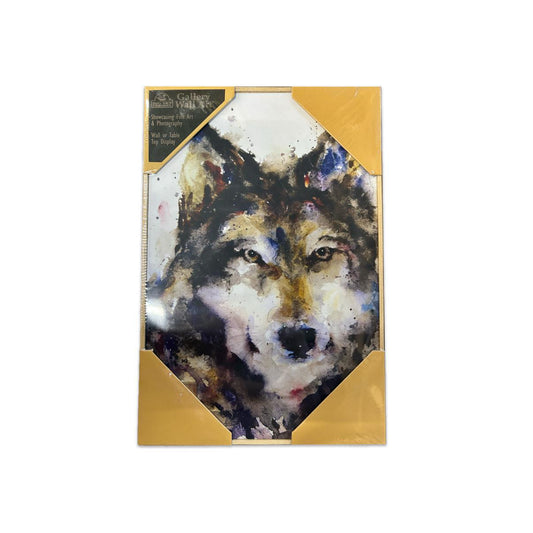 Demdaco Traveler Wolf Wood-Framed Canvas Wall Art B5050139