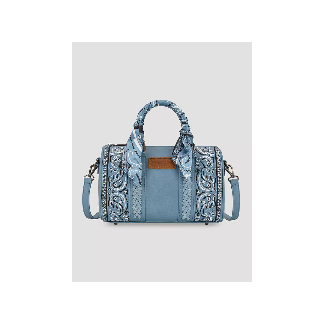 Wrangler Braided Paisley Bandana Boston Bag