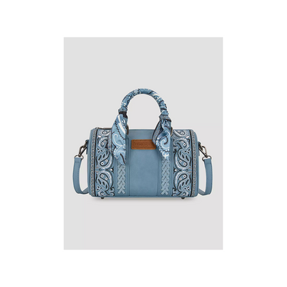Wrangler Braided Paisley Bandana Boston Bag