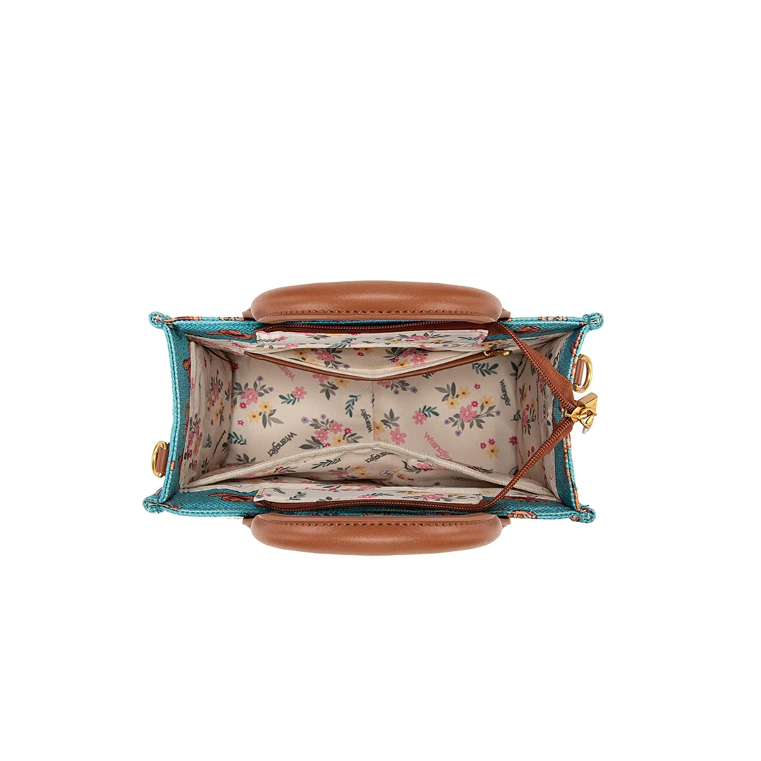 Wrangler Western Cowgirl Print Tote Bag