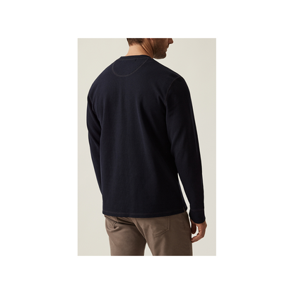 34Heritage Canada Men's Navy Long Sleeve Henley