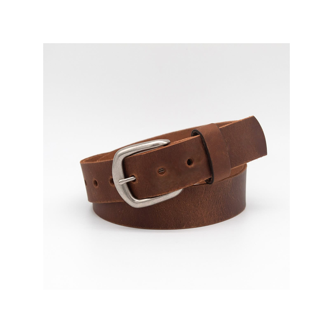 Boston Leather 1.5" Top Grain Smooth Leather Casual Belt