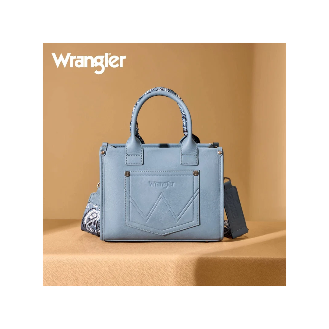 Montana West Wrangler Paisley Print Tote Crossbody Bag
