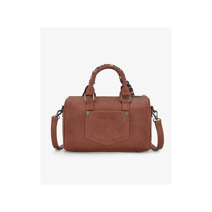 Wrangler Braided Paisley Bandana Boston Bag