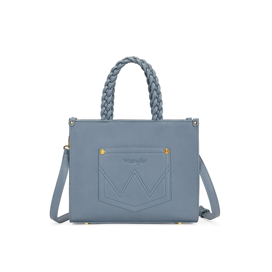 Wrangler Floral Print Braided Tote Bag