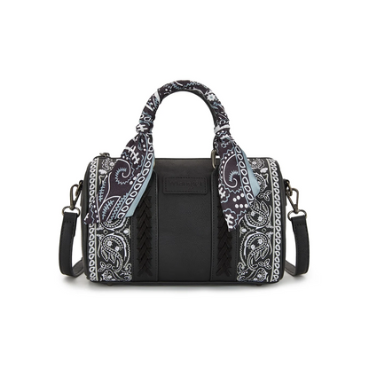 Wrangler Braided Paisley Bandana Boston Bag