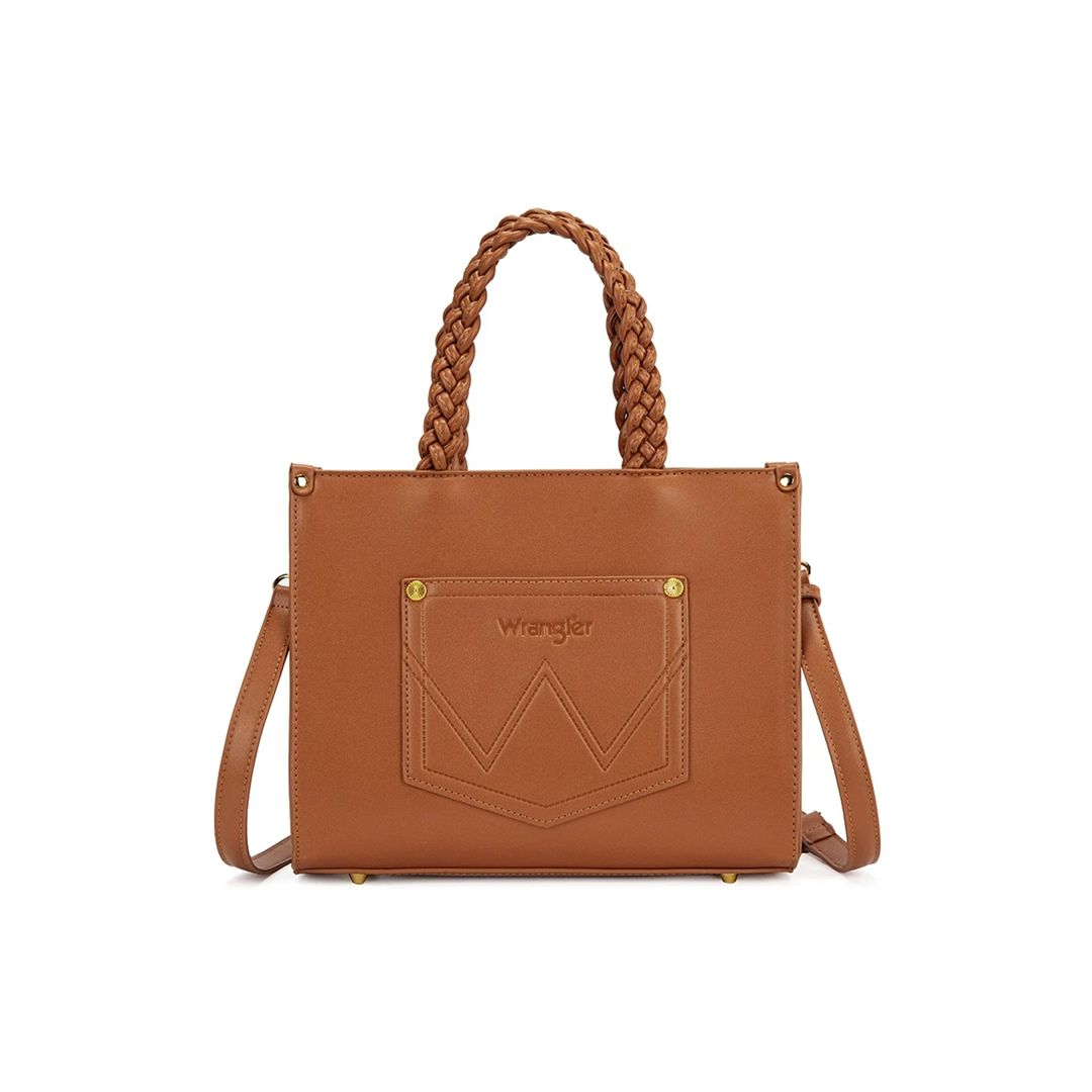 Wrangler Floral Print Braided Tote Bag