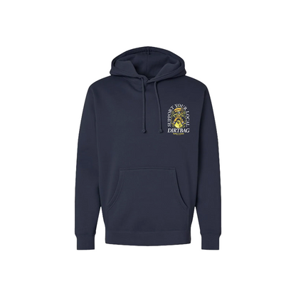 Ruthless Rednecks Men's Dirtbag World Tour Supercharged 12oz Navy Hoodie