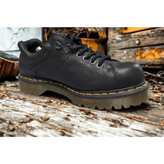 Dr. Martens Brown Leather Chunky Heel Air Cushion Oxfords* weis-western-wear