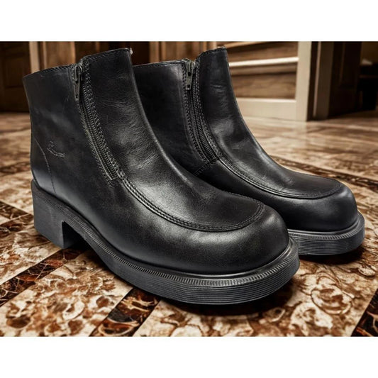 Dr. Martens England Vintage Double Zip Chunky Leather Boots - Clearance*