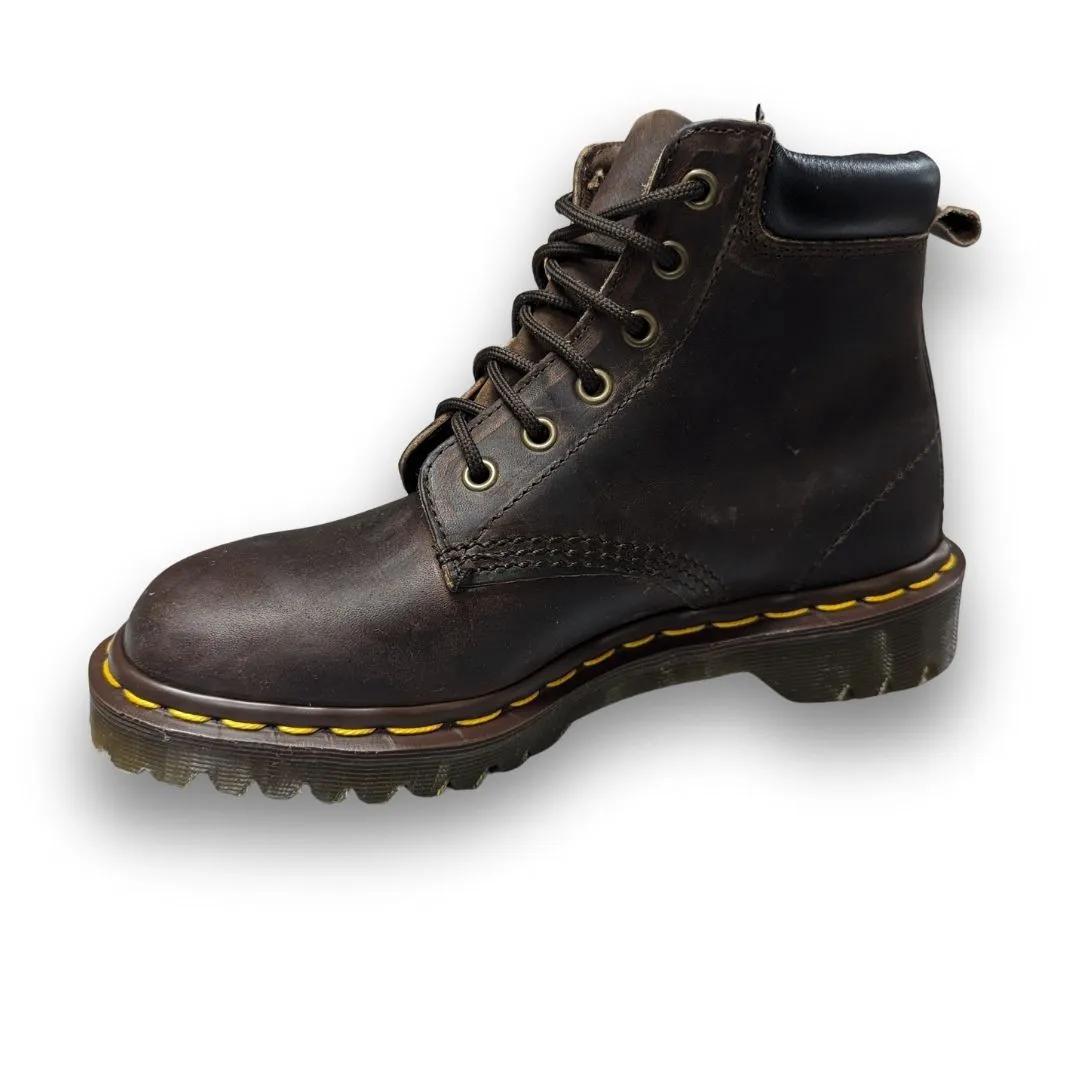Dr. Martens Gaucho Crazy Horse Leather Lace Up Boots weis-western-wear